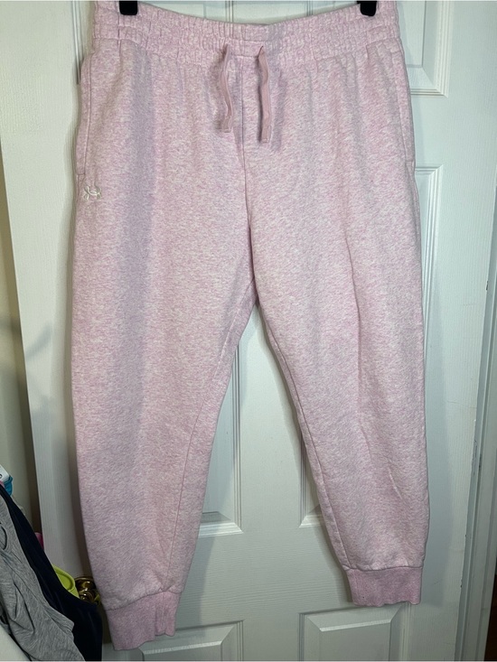 Under Armour Pants - #651 Under Armour Women’s XL Pink Fleece Jogger Sweatpants CozyDrawstring Lounge